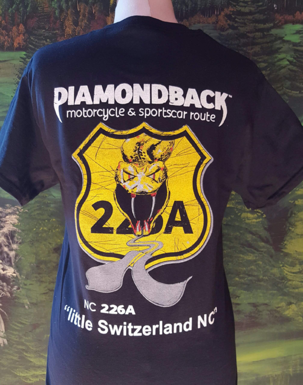 sports car t shirt diamondback route 226A NC little switzerland